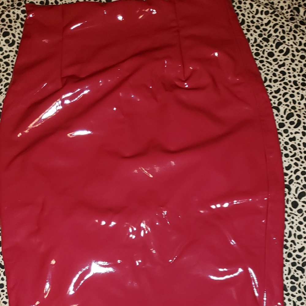 Latex skirt from Fashion Nova!!